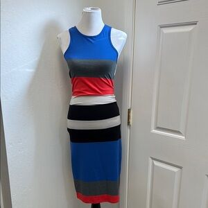 Express - Colorful Striped Sleeveless Dress